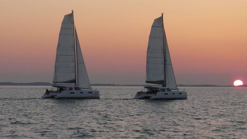 Mariage en catamaran sur le Bassin d'Arcachon