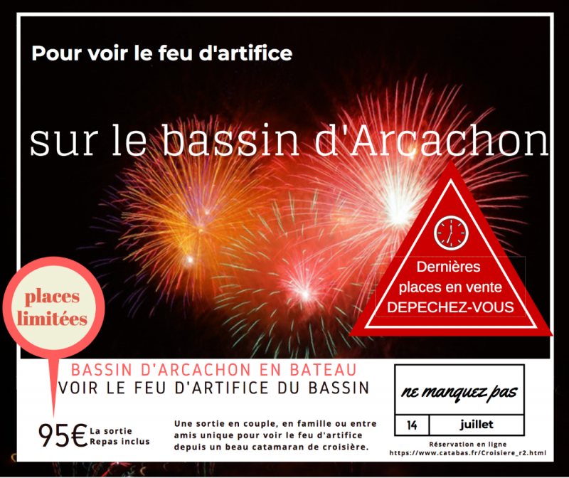 14 juillet en bateau sur le Bassin d'Arcachon