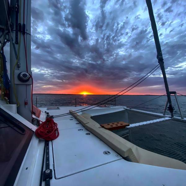 coucher de soleil pour votre mariage bateau arcachon